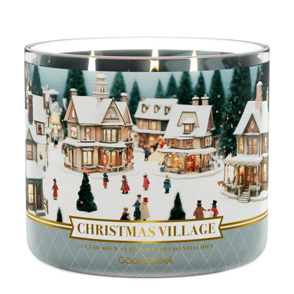 Christmas Village 3-Docht-Kerze 411g