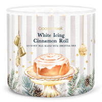 White Icing Cinnamon Roll 3-Wick-Candle 411g