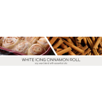 White Icing Cinnamon Roll 3-Wick-Candle 411g
