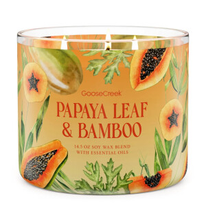 Papaya Leaf & Bamboo 3-Wick-Candle 411g