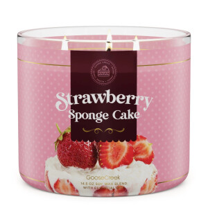 Strawberry Sponge Cake 3-Wick-Candle 411g