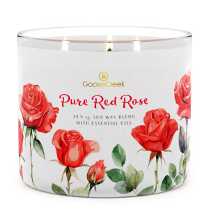 Pure Red Rose 3-Docht-Kerze 411g