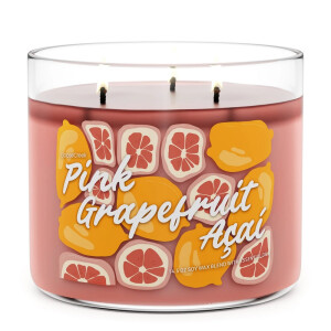 Pink Grapefruit Acai 3-Wick-Candle 411g