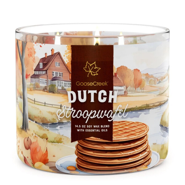 Dutch Stroopwafel 3-Docht-Kerze 411g