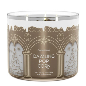 Dazzling Popcorn 3-Docht-Kerze 411g