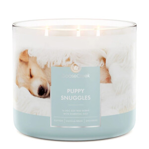 Puppy Snuggles 3-Docht-Kerze 411g