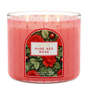 Pure Red Rose 3-Docht-Kerze 411g